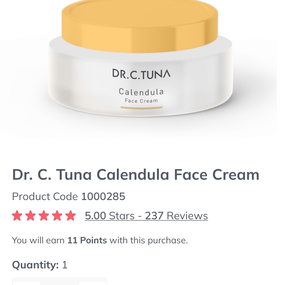 Calendula Face Cream - White and Gold
